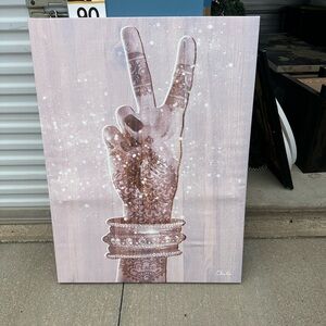 Peace Sign Canvas Art